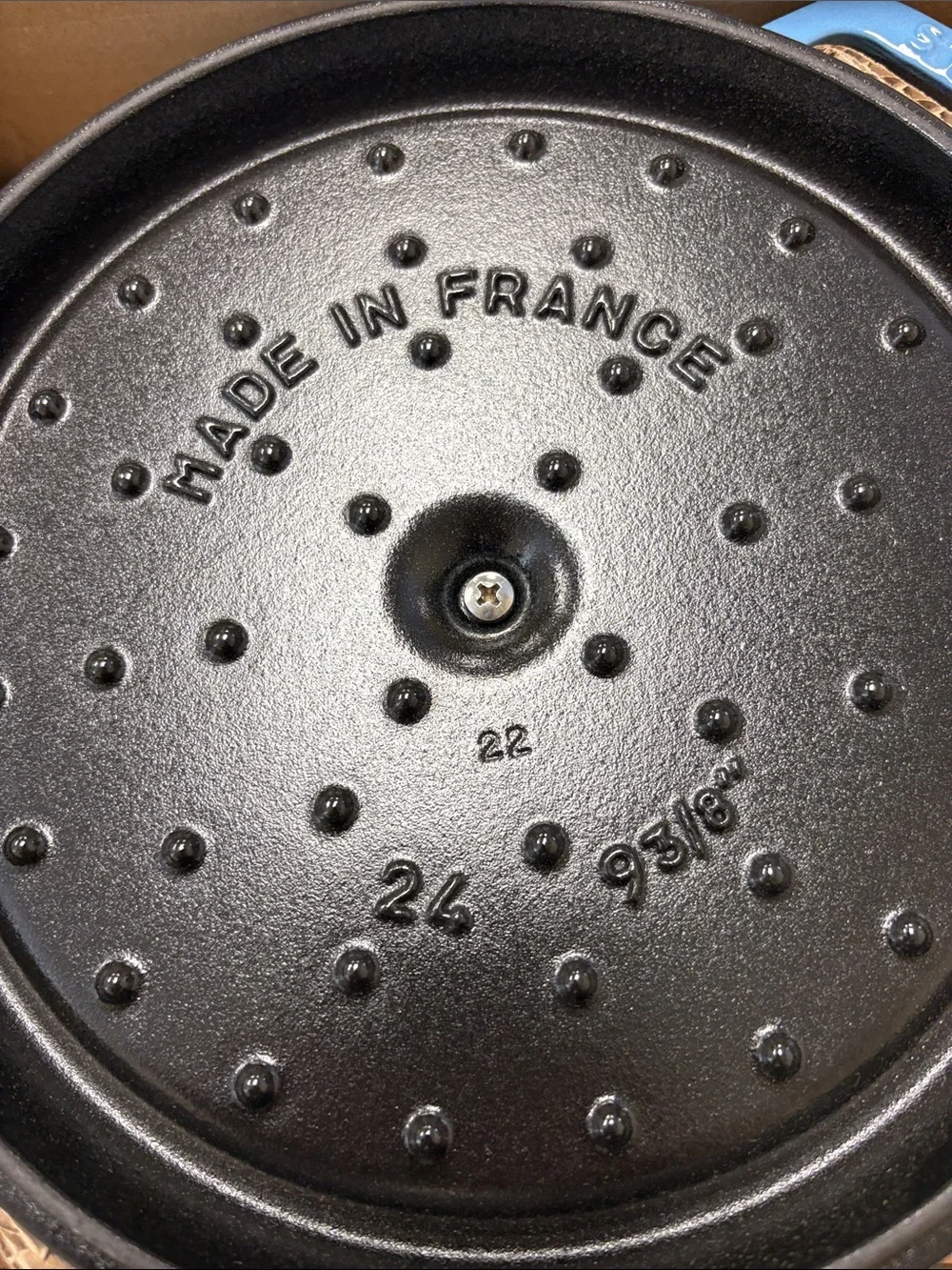 Staub Sky Blue Enameled Cast Iron Round Dutch Oven